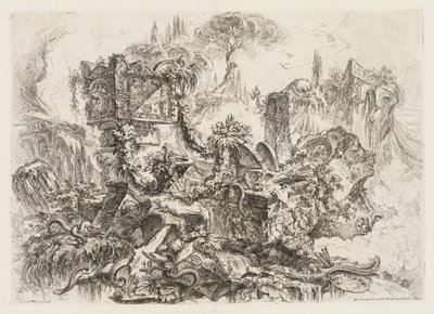 Groteschi : Ruines avec serpents, ca. 1745-50 - Giovanni Battista Piranesi