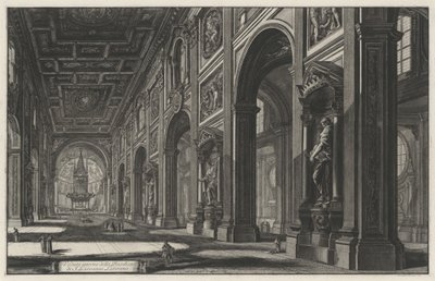 Vue intérieure de la basilique Saint-Jean-de-Latran (tiré de : Vedute di Roma) - Giovanni Battista Piranesi