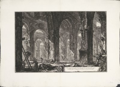Intérieur des bains de Castel Gandolfo (série Archeologische vondsten uit Albano en Castel Gandolfo) - Giovanni Battista Piranesi