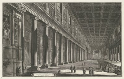 Intérieur de la Santa Maria Maggiore à Rome - Giovanni Battista Piranesi