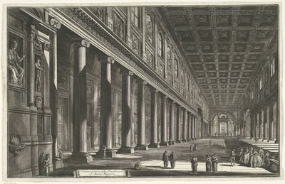 Intérieur de la Santa Maria Maggiore à Rome - Giovanni Battista Piranesi