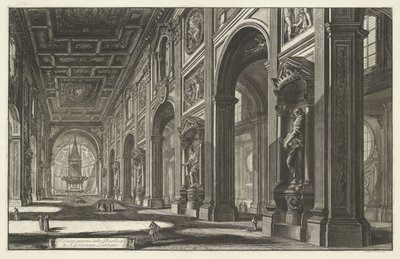 Intérieur de la basilique Saint-Jean-de-Latran à Rome - Giovanni Battista Piranesi