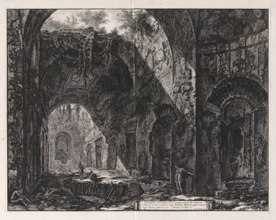 Intérieur du temple dit de Canopus à la Villa Hadrian - Giovanni Battista Piranesi