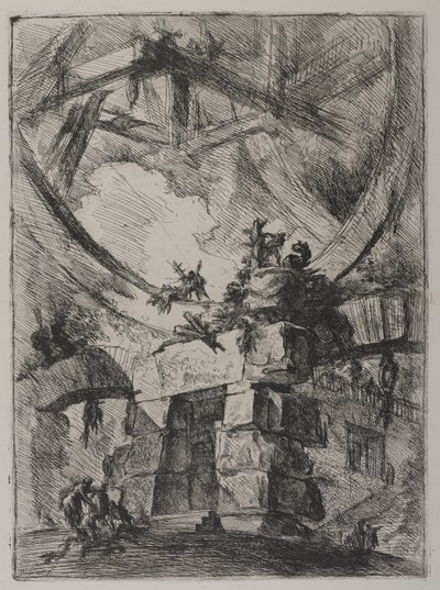 Invenzioni Capric di Carceri, Hind 9, premier état de trois, vers 1749 - Giovanni Battista Piranesi
