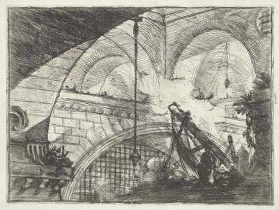 Prison avec dispositif de levage - Giovanni Battista Piranesi