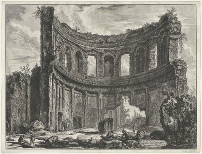 Petit palais dans la Villa Adriana à Tivoli - Giovanni Battista Piranesi