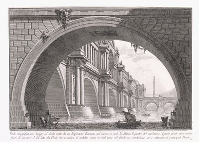 Magnifique pont avec loggia - Giovanni Battista Piranesi