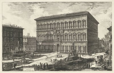 Palais Farnèse à Rome (Vues de Rome) - Giovanni Battista Piranesi
