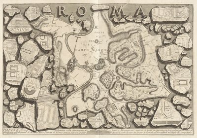 Pianta de Roma disegnata colla situazione di tutti i monumenti antichi - Giovanni Battista Piranesi