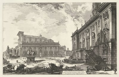 Piazza del Campidoglio à Rome - Giovanni Battista Piranesi