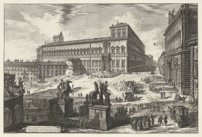 Piazza del Quirinale à Rome (Veduta della Piazza di Monte Cavallo) - Giovanni Battista Piranesi