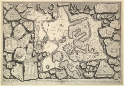 Plan de Rome, de Le Antichità Romane - Giovanni Battista Piranesi