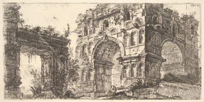 Planche 11 : Temple de Janus (Tempio di Giano) de la série Antichita Romana - Giovanni Battista Piranesi