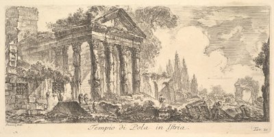 Planche 21 : Temple de Pola en Istrie, vers 1748 - Giovanni Battista Piranesi