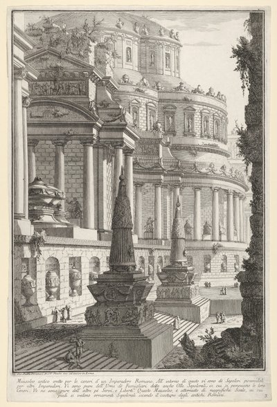 Planche 3 : Mausolée antique érigé pour les cendres d