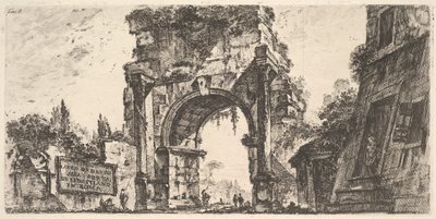 Arc de Drusus à la Porta S. Sebastiano à Rome, vers 1748 - Giovanni Battista Piranesi