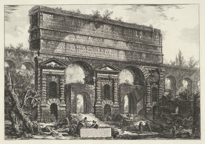 Porta Maggiore à Rome (série Vues de Rome dessinées et gravées par Giambattista Piranesi) - Giovanni Battista Piranesi