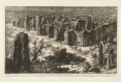 Ruines des Thermes Antoniniennes, de Vedute di Roma - Giovanni Battista Piranesi