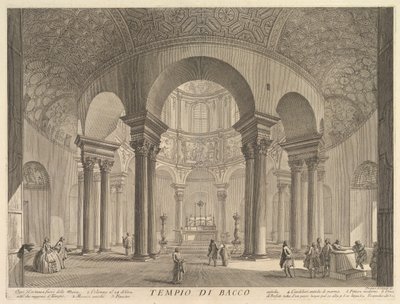S. Constanza erronément appelé Temple de Bacchus Veduta interna del Sepolcro di S..., ca. 1756 - Giovanni Battista Piranesi
