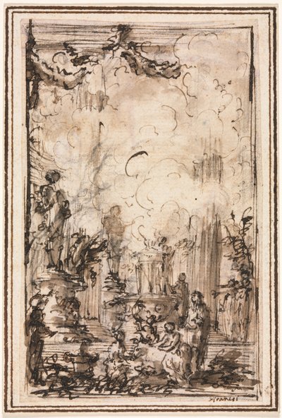 Offrande sacrificielle dans un temple - Giovanni Battista Piranesi