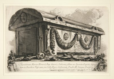 Sepulchrum Mariae Honorij Imp. Uxoris - Giovanni Battista Piranesi