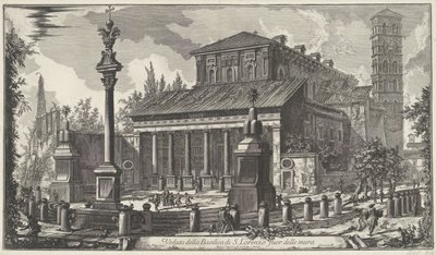Saint-Laurent-hors-les-Murs à Rome (Gezichten op Rome) - Giovanni Battista Piranesi