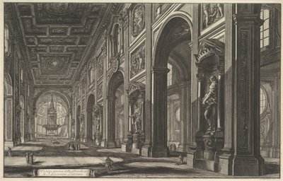 Saint-Jean-de-Latran, intérieur, tiré de « Vedute di Roma » (Vues de Rome) - Giovanni Battista Piranesi