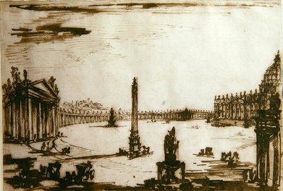 Place Saint-Pierre, Rome - Giovanni Battista Piranesi