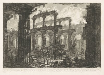 Temple de Neptune à Paestum - Giovanni Battista Piranesi