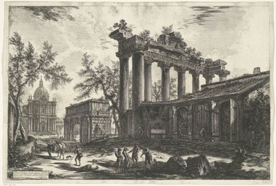Temple de Saturne à Rome - Giovanni Battista Piranesi