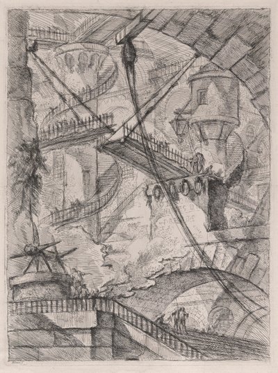 Le Pont-Levis, de Carceri d - Giovanni Battista Piranesi