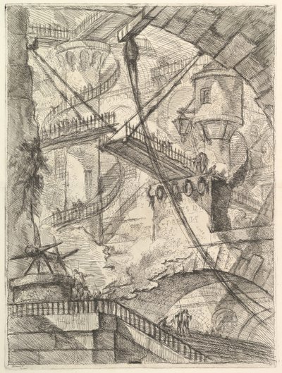 Le Pont-levis, des Carceri d