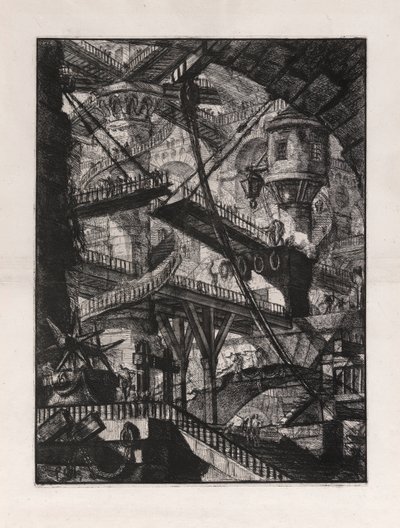 Le pont-levis, planche 7 de Carceri - Giovanni Battista Piranesi