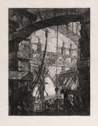La Grande Piazza, planche 4 de Carceri - Giovanni Battista Piranesi