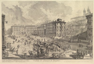 La Piazza di Spagna Veduta di Piazza di Spagna - Giovanni Battista Piranesi