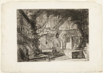 Le Quai avec des Chaînes, planche 16 des Prisons Imaginaires - Giovanni Battista Piranesi