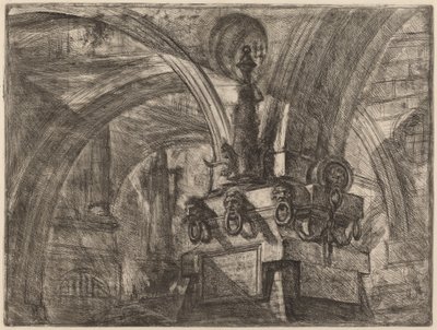 Le quai avec une lampe - Giovanni Battista Piranesi