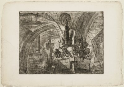 Le Quai avec une Lampe, planche 15 des Prisons Imaginaires - Giovanni Battista Piranesi