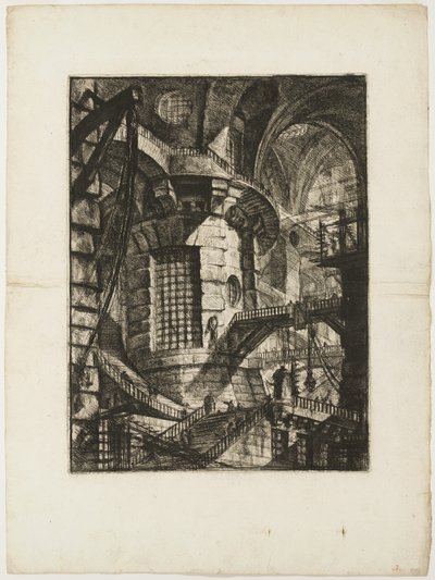 La Tour ronde, planche 3 des Prisons imaginaires - Giovanni Battista Piranesi