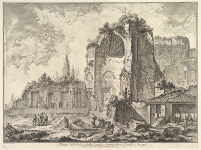 Le Temple de Vénus et de Rome, appelé à tort Temple de Sol et Luna - Giovanni Battista Piranesi