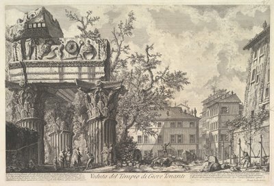 Le Temple de Vespien Veduta del Tempio di giove Tonante, vers 1756 - Giovanni Battista Piranesi