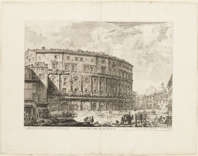 Le Théâtre de Marcellus, des Vues de Rome - Giovanni Battista Piranesi