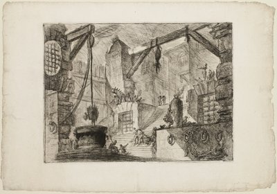Le Puits, planche 13 des Prisons imaginaires - Giovanni Battista Piranesi