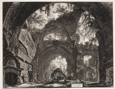 Thermes dans la Villa Adriana à Tivoli - Giovanni Battista Piranesi
