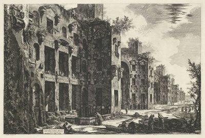Thermes de Dioclétien à Rome (Veduta degli avanzi superiori delle Terme di Diocleziano a S. Maria degli Angeli) - Giovanni Battista Piranesi