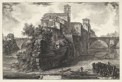 Île Tibérine à Rome - Giovanni Battista Piranesi