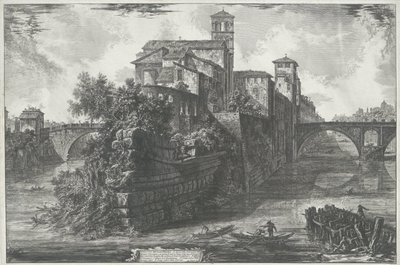 Île Tibérine à Rome - Giovanni Battista Piranesi
