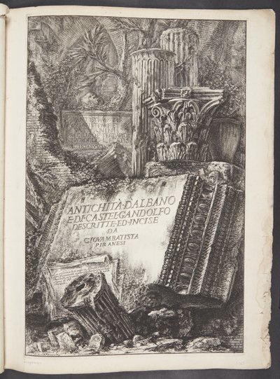 Page de titre - Giovanni Battista Piranesi