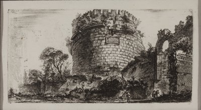 Tombe de Caecilia Metella appelée Capo di Bove, ou Tête de Bœuf - Giovanni Battista Piranesi