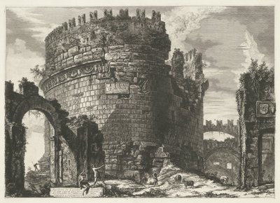 Tombe de Caecilia Metella à Rome - Giovanni Battista Piranesi